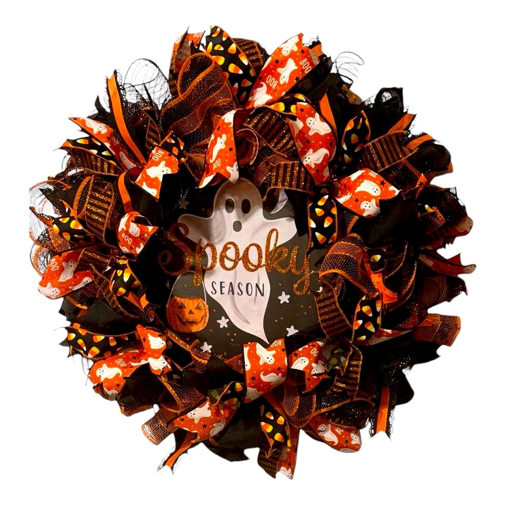 Spooky Town Halloween Wreath